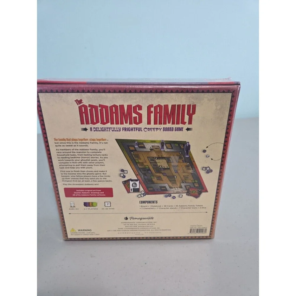 The Addams Family Board Game Delightfully Frightful Creepy NEW
